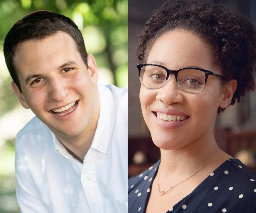 Headshots of Adam Poliak and Jalisha Jenifer