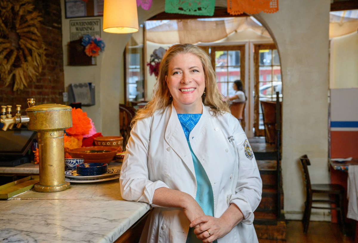 Barbara Sibley headshot in her restaurant