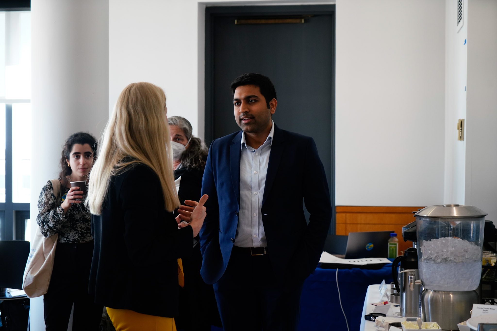 attendees mingling at world water day 2023