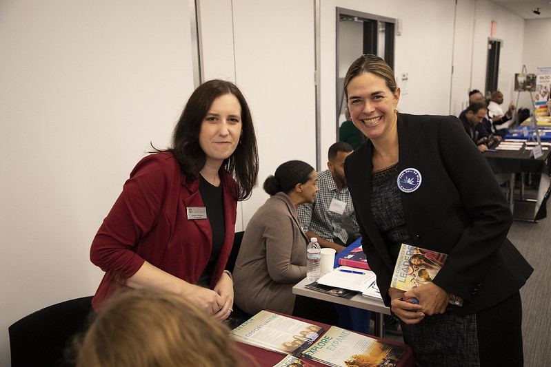 Beilock at Beyond Barnard Opportunities Fair 2019