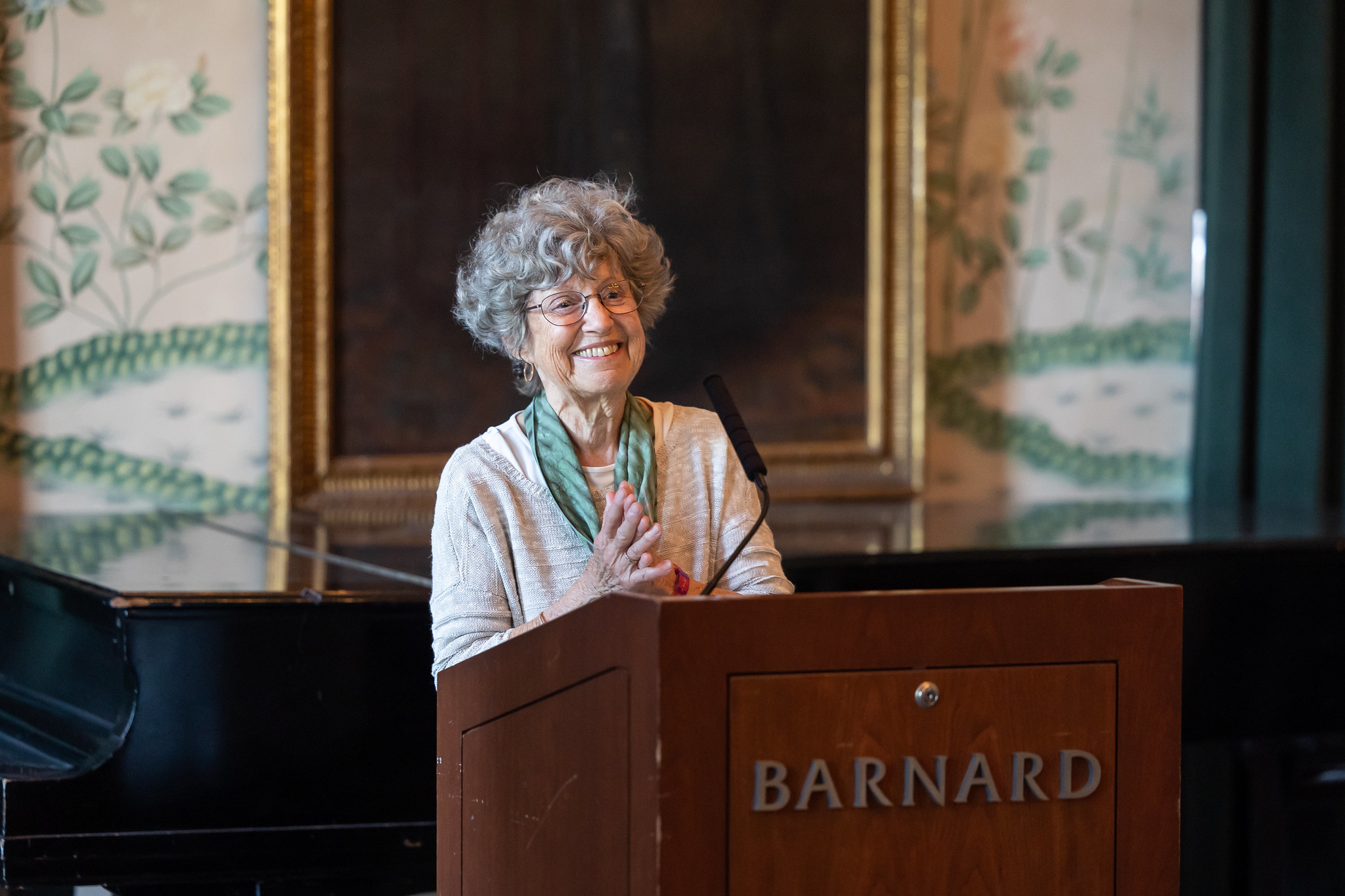 nancy piore speaks at reunion