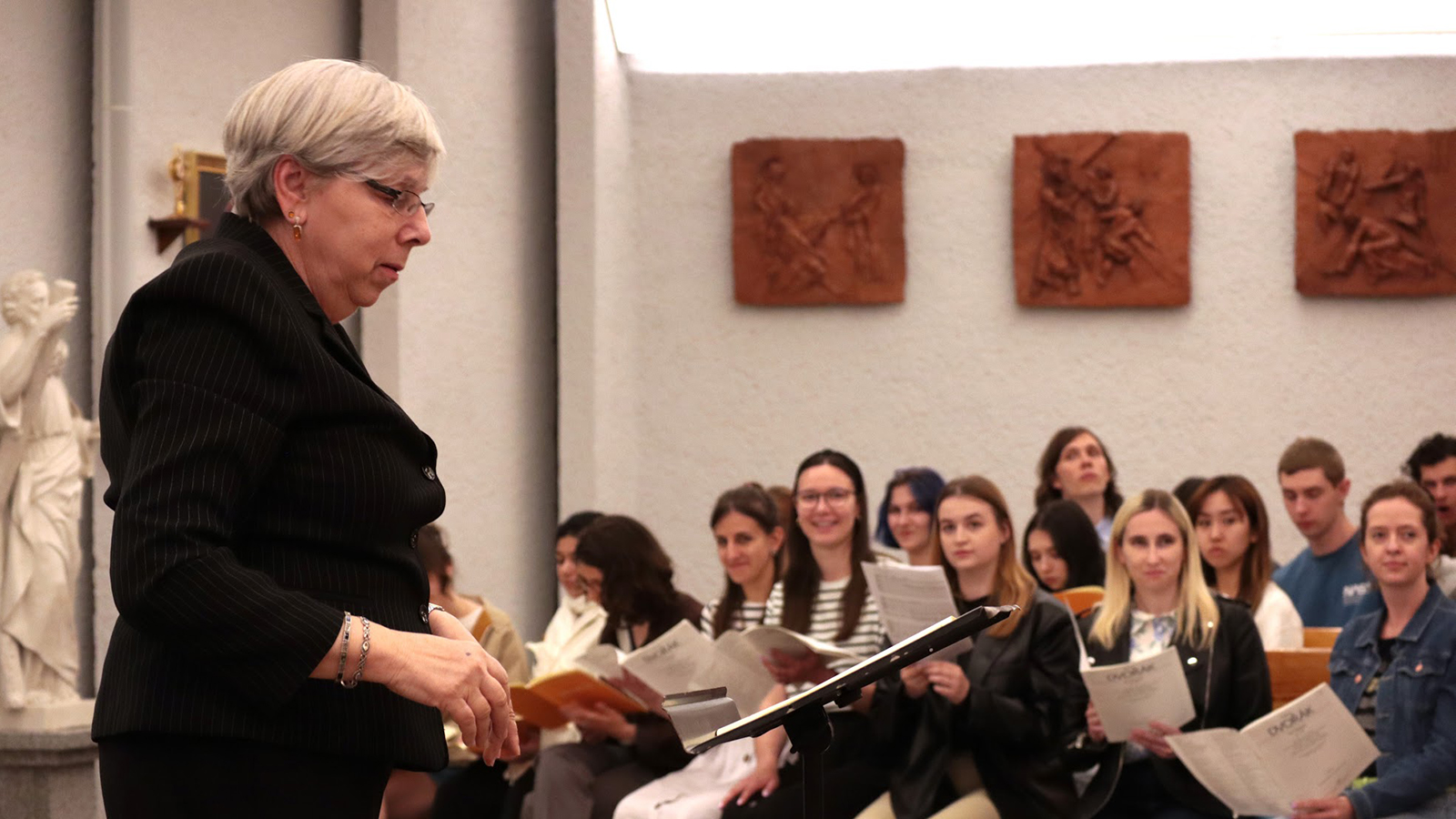 Barnard Columbia Choir Practice in Poland