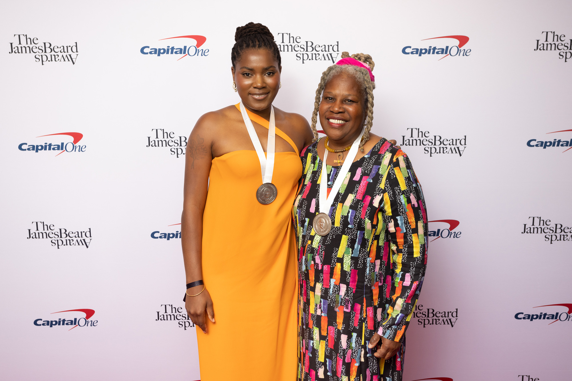 Olivia Watkins and Karen Washington at the James Beard Award Ceremony 2023