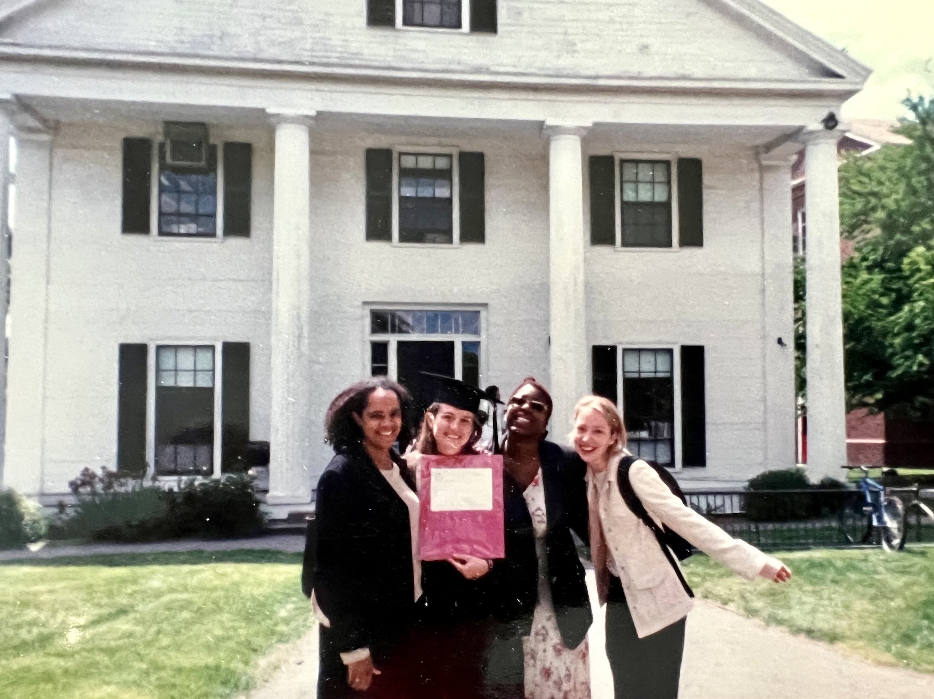 Nalini and President Rosenbury-college