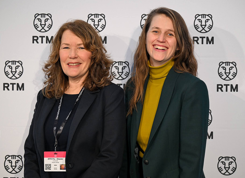 Greep and Kingma at the January film premiere at the International Film Festival Rotterdam