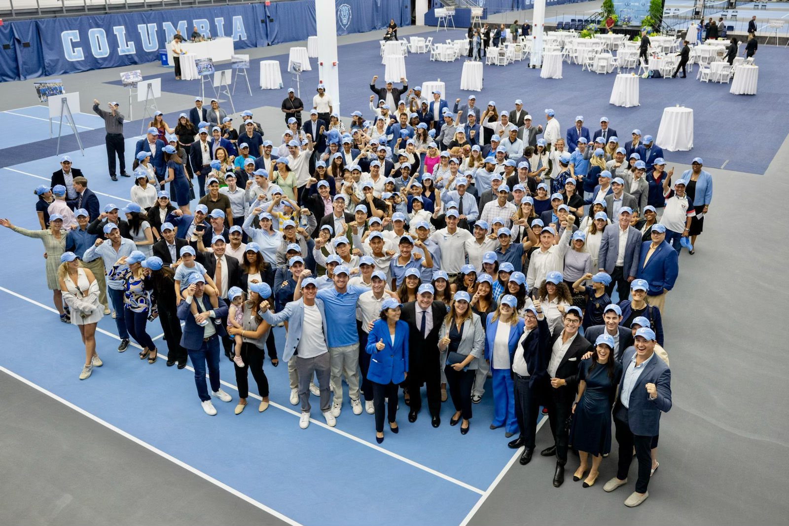 COLUMBIA TENNIS DEDICATION GROUP SHOT