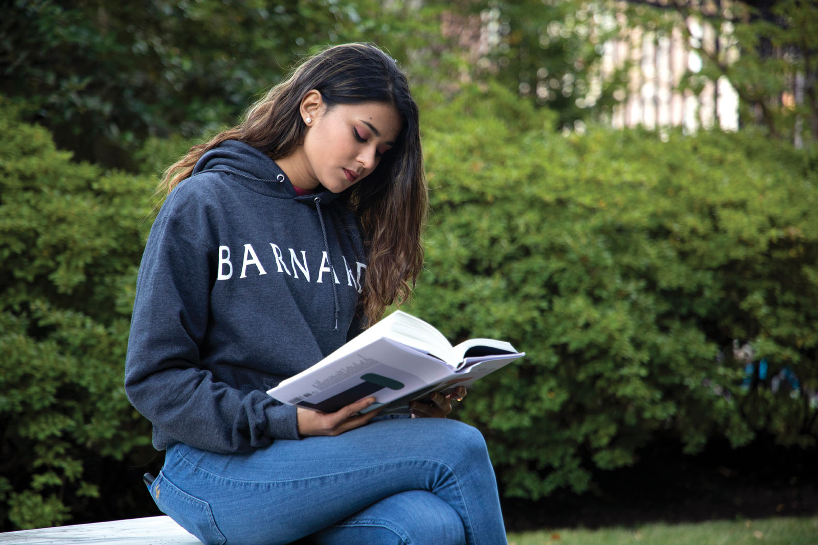 Young woman reading