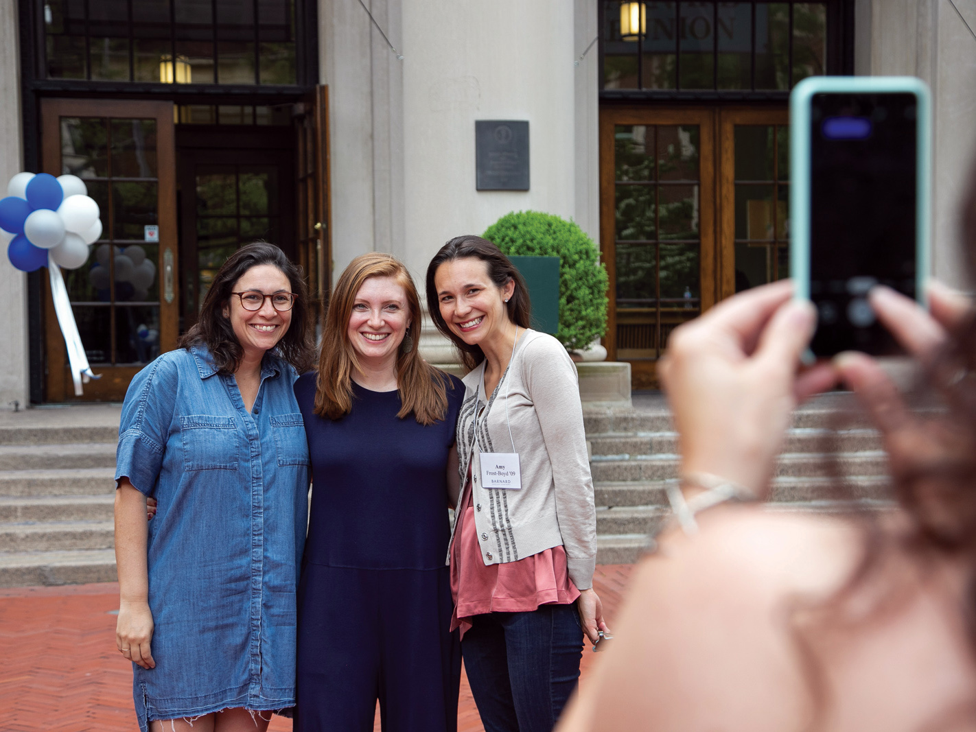 three women posing for a photo